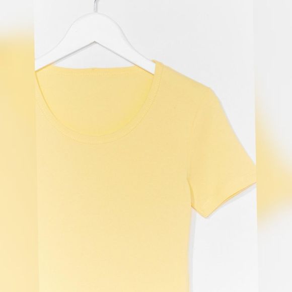 Nasty Gal Pure Cotton Crew Neck Lemon T Shirt NWT - Picture 3 of 7